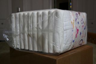ABU Sissy Adult Baby Disposable Diaper Brief Vintage Rare - Medium 4