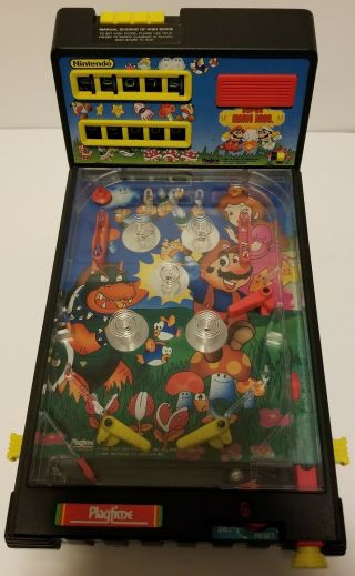 Vintage 1988 Nintendo Mario Bros Electronic Pinball Tabletop Game