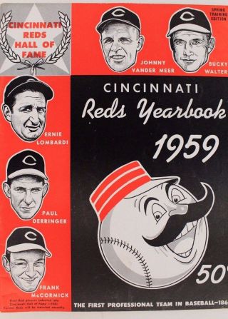1959 Cincinnati Reds Yearbook Program Vintage Reds Memorabilia Spring Training