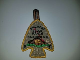 Vintage Boy Scout Patch Philmont Cimarron N.  M.  50 Years