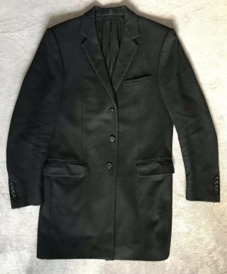 Dior Homme Aw01 Coat Jacket Black Solitaire Hedi Slimane Rare Grail Wool 48 50