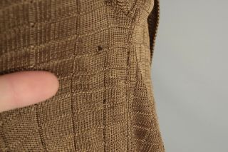 VTG Women ' s 1920s 1930s Golden Brown Sweater / Cardigan Sz S/M 2769 20s 30s 6