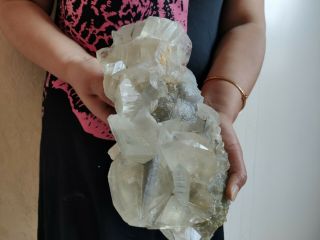10lb Huge Natural Fluorite Cluster Rare Quartz Crystal Mineral Specimen Healing
