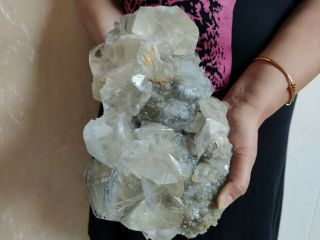 10LB Huge Natural Fluorite Cluster Rare Quartz crystal mineral Specimen Healing 5