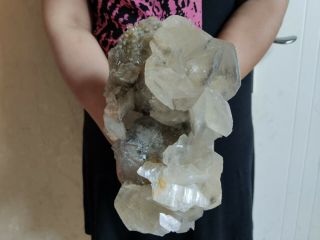 10LB Huge Natural Fluorite Cluster Rare Quartz crystal mineral Specimen Healing 6