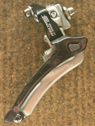 Vintage Campagnolo Record Carbon 10 Speed Front Mech Derailleur Umwerfer