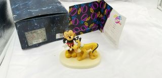 Rare Disney Goebel Friends Mickey And Pluto 454/750 Signed Box