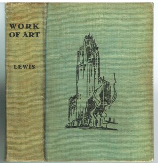 Work Of Art By Sinclair Lewis 1934 1st Ed.  Vintage Book 3 Of These