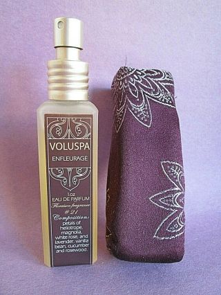 Enfleurage By Voluspa Eau De Parfum Spray 1 Oz 30 Ml Vintage Almost Full No Box