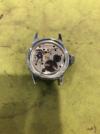 Vintage 1945 Ww2 Elgin 554 15j Mens Military Grade Watch Parts