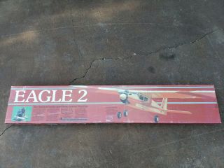 Vintage Carl Goldberg Eagle 2 Rc Balsa Plane Kit Rare
