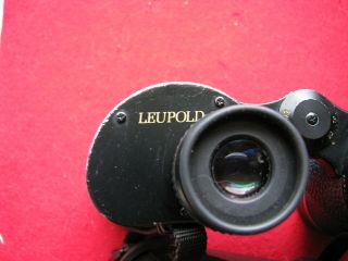 VINTAGE LEUPOLD PORRO - I.  F.  10x40 FIELD 6.  6 DEGREE BINOCULARS w/ CASE 4