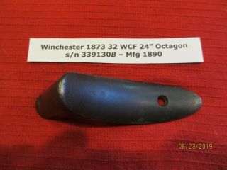 Winchester Model 1873 Butt Plate From A 32 Wcf Rifle Mfg 1890