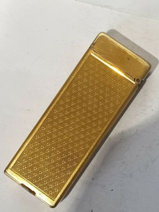 Vintage Gold Plated Dunhill Rollalite Petrol Lighter 4