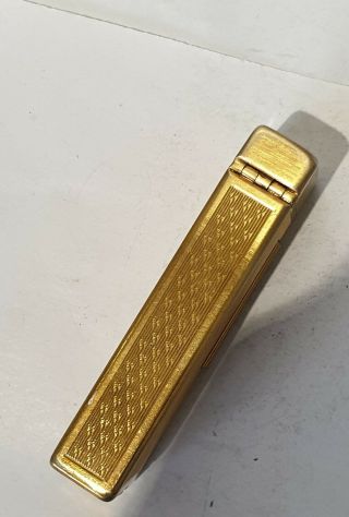 Vintage Gold Plated Dunhill Rollalite Petrol Lighter 5