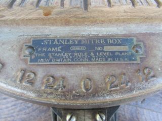 VINTAGE STANLEY MITRE BOX Early MODEL 2246 Miter Box 4