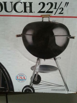 Weber Classic Kettle Grill 22 1/2 " Black Nib One Touch Vintage 1989