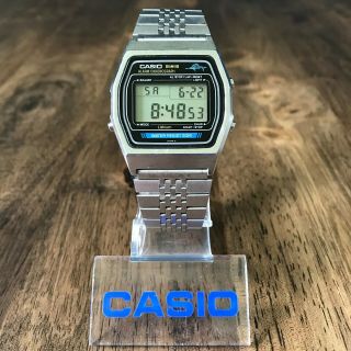 Rare Vintage 1982 Casio W - 35 Marlin Digital Diver Watch Module 248 Made In Japan
