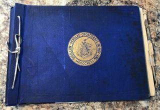 Vintage 1930’s Choate College Scrapbook Album,  Ephemera,  Wallingford Ct,  Sports