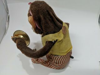 Vintage 1970s C.  K Japan Musical Jolly Chimp Cymbal Playing Monkey Mechanical 5