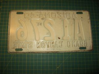 VINTAGE 1940 LICENSE PLATE ANTIQUE OLD EARLY ARIZONA NR 2