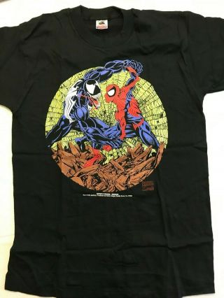 Spider - Man Venom T - Shirt (m) 1993 Vintage Sms659