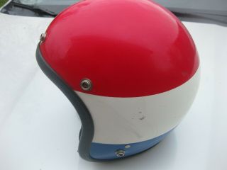 Vintage Hondaline Open Face Helmet Sm The Hare Red White Blue Honda Motorcycle