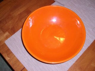 Vintage Bauer Pottery Ringware Orange - Red 12 