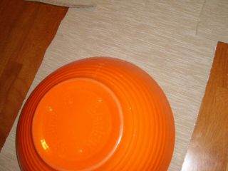 Vintage Bauer Pottery Ringware Orange - Red 12 