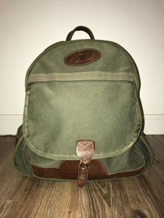 Vintage The Orvis Company Green Backpack Usa Made