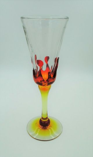Vintage Blenko Hand Blown Glass Chalice Vase - 7044 - Myers Design