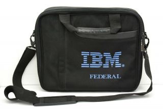 Ibm Federal Government Laptop Messenger Bag - Rare - Vintage Ibm Corporate Bag
