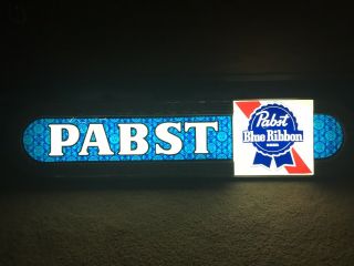 Vintage Pabst Blue Ribbon Light 37”x 8 1/2”