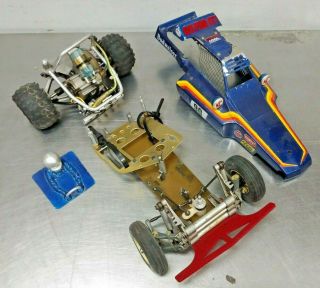 Vintage 1982 Tamiya Champ 1/10 High Performance Rc Car Buggy - Parts Only