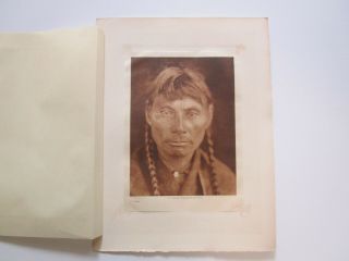 Antique Vintage Edward Curtis Photograph A Cree American Indian Photogravure