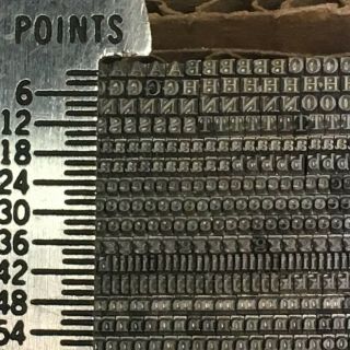 Century Expanded 4 pt - Letterpress Type - Vintage Metal Lead Printing Sorts 3