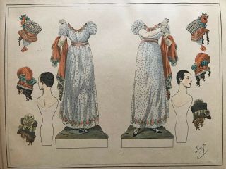 BELLES DAMES EN GRANDE TOILETTE Paper Dolls by the illustrator JOB - 1903 5