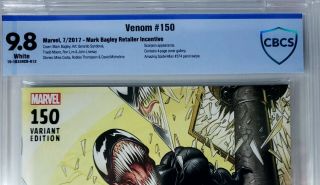 Venom 150 CBCS 9.  8 Mark Bagley Cover 1:1000 Remastered Variant Edition Rare 3