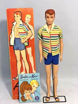 1963 Vintage Barbie Mattel Allan Doll Ken’s Buddy Midge 