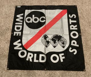 Vintage ‘70s - ‘80s Abc Wide World Of Sports Tv Event Banner