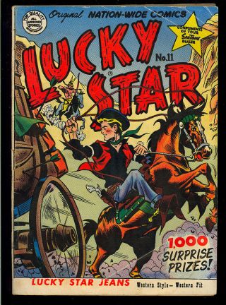 Lucky Star 11 (exist?) In Guide Rare Nationwide Digest Giveaway Comic 1953 Vg -
