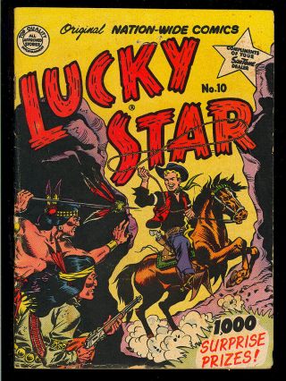 Lucky Star 10 (exist?) In Guide Rare Nationwide Digest Giveaway Comic 1953 Gd,