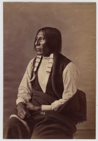 Wm.  Henry Jackson (attr) : Native - American Indian Rare 1870s Large Albumen Photo
