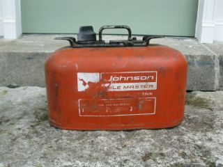 Vintage Johnson Mile Master Outboard 6 - Gallon Pressurized Boat Fuel Gas Tank Can