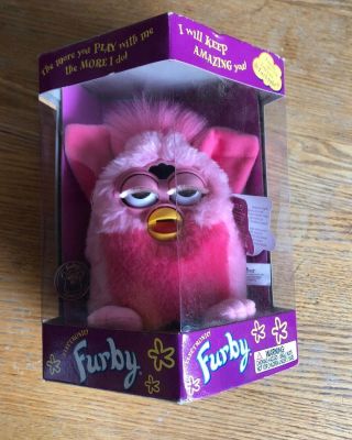 Rare Vintage 1999 Tiger Electronics Furby Flamingo Pink Model 70 - 800