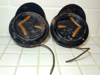 Vintage,  Hooded,  Arrow Safety Turn Signal Lights (right & Left)
