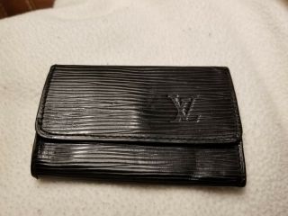 Louis Vuitton Epi Leather Multicles Key Case Lv Monogram Holder Vintage Noir