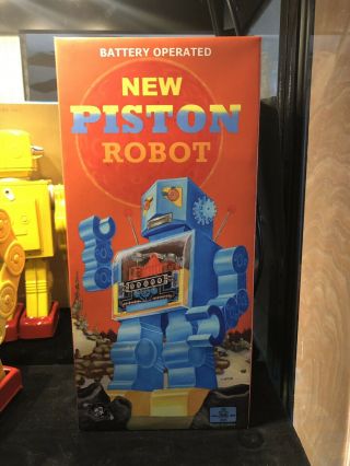 Rare Metal House Blue Piston Robot 2