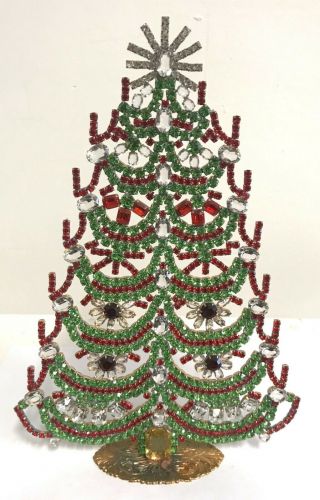 Stunning Rhinestone Christmas - Tree - Stand Up Size Xxl Husar.  D - K - 502