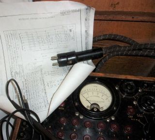 Vintage Rare Supreme Radio Analyzer Model 333 Tube Tester Checker? wood dovetail 8